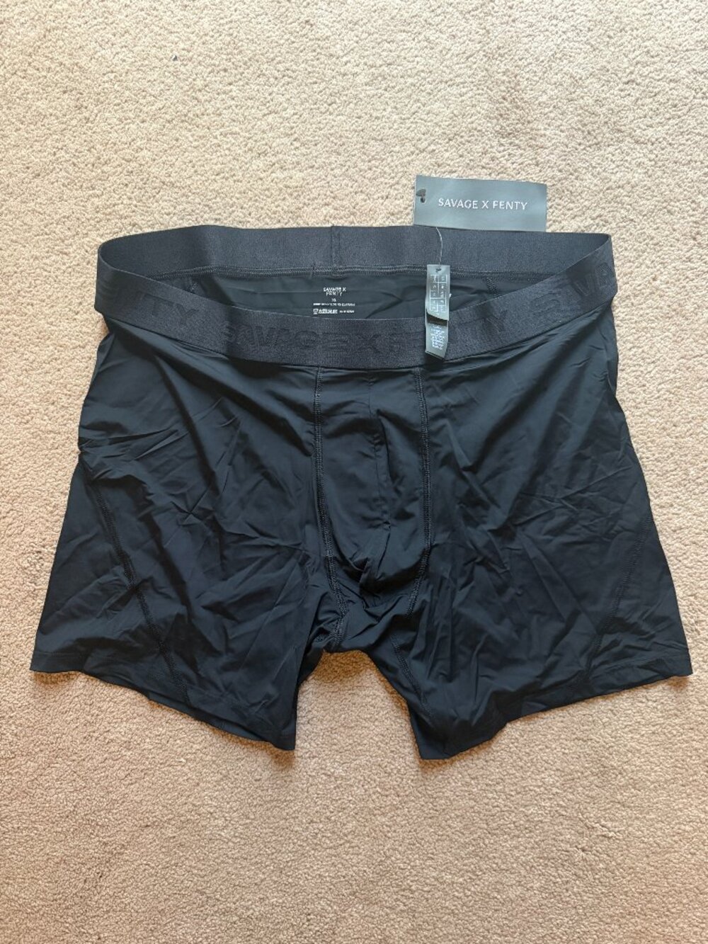 Savage X Fenty, Flex Performance boxer briefs, XL, black caviar, NWT